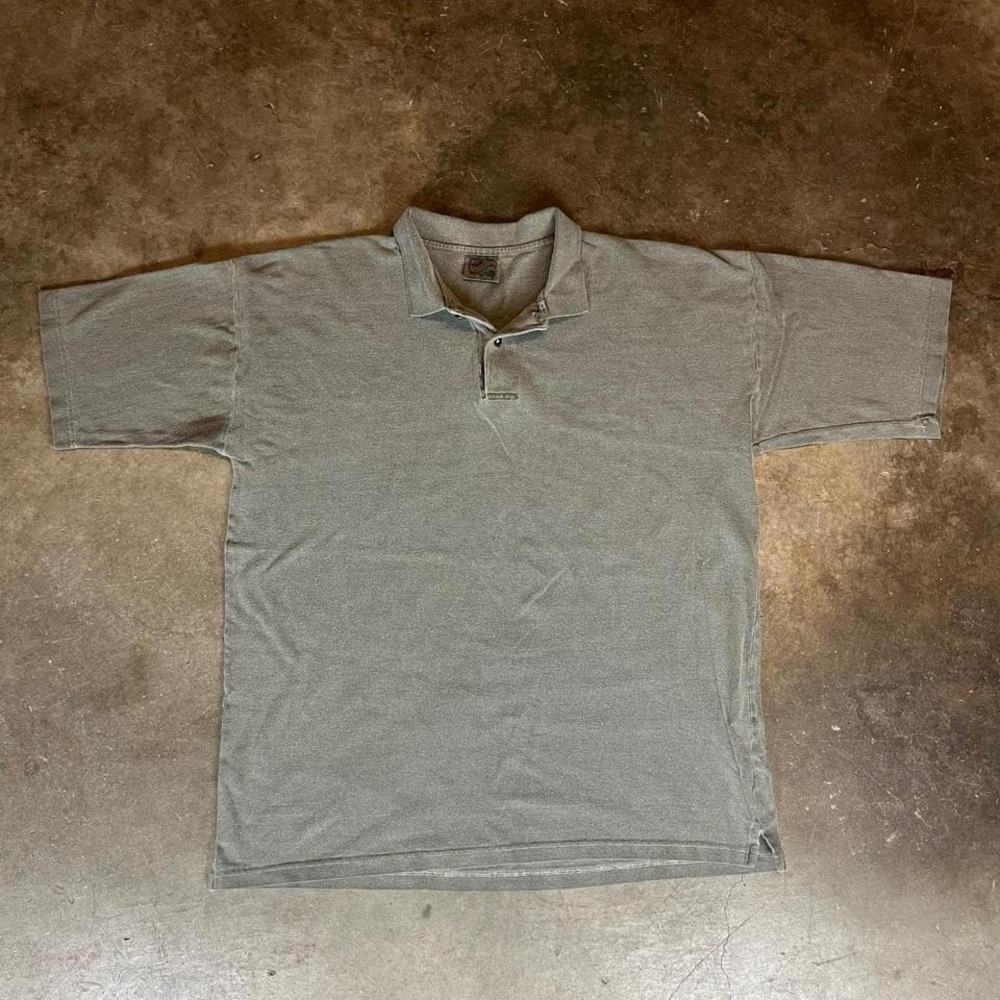 Vintage 90s green cotton supply polo shirt Men's Size Large